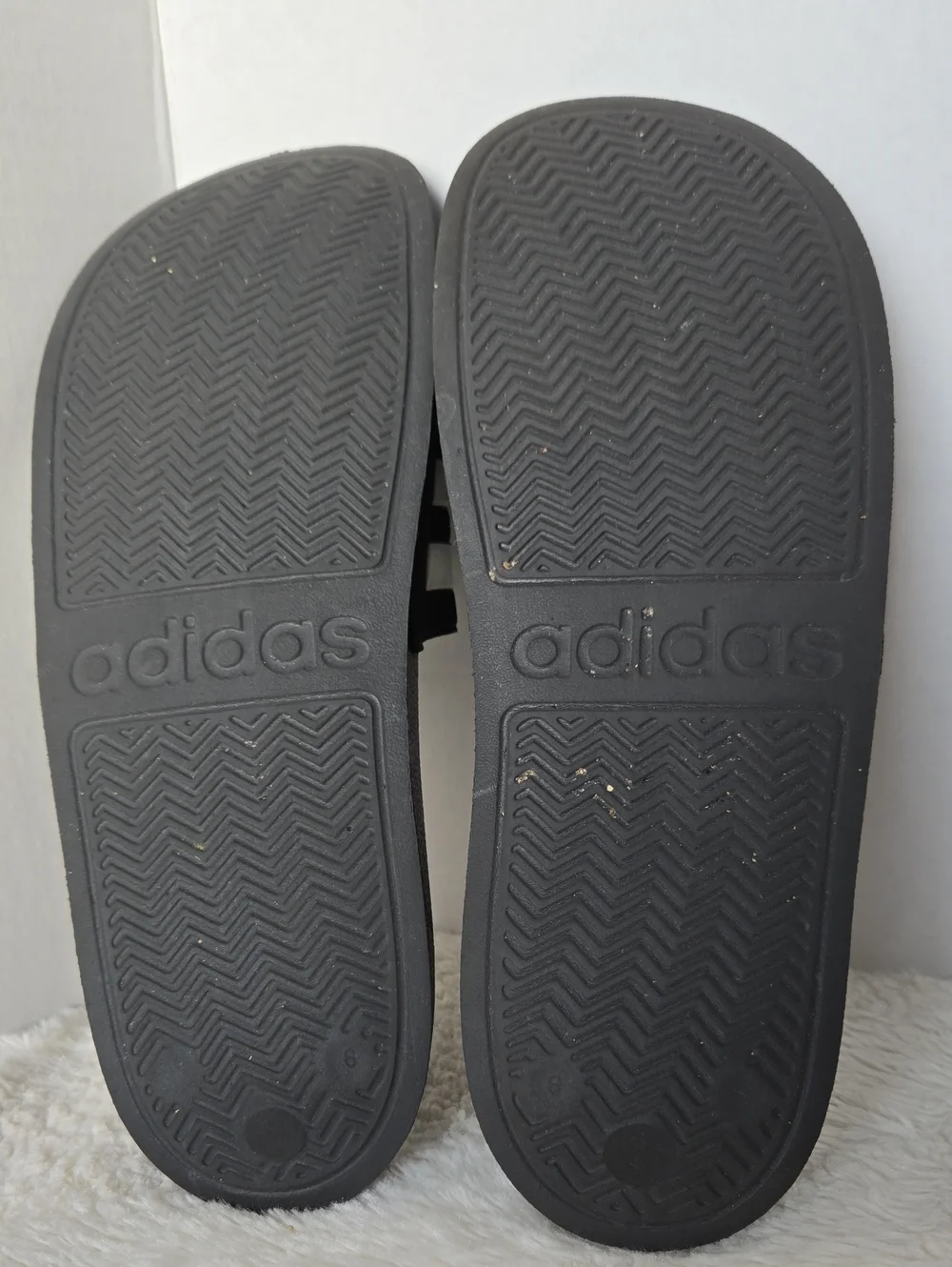 adidas Kids Adilette Shower Slides Black White Size 6
